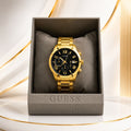 Reloj GUESS Atlas Caballero - Dorado con Carátula Negra