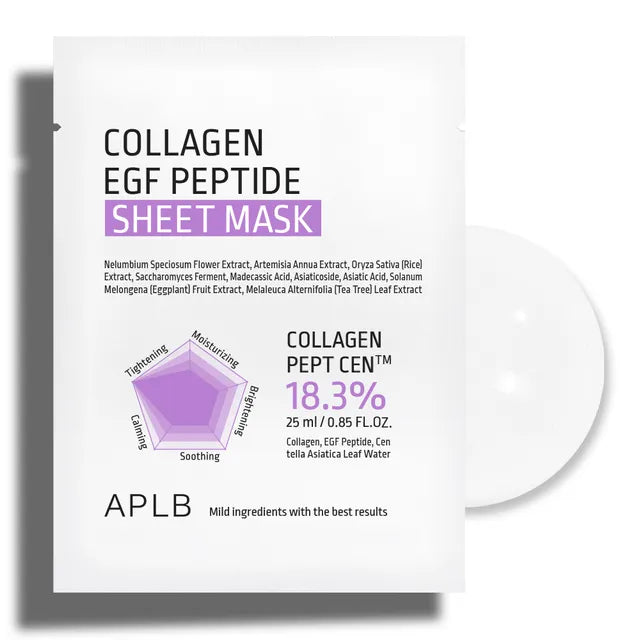 APLB - Collagen EGF Peptide Sheet Mask | Mascarilla 25 ml
