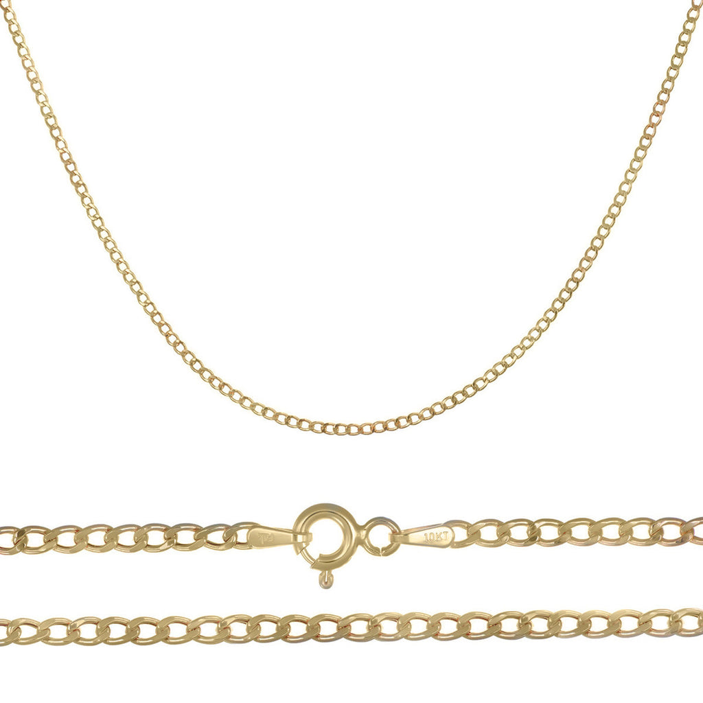 Cadena Italiana De 14k, Estilo Cubana, Calibre 2mm, De 40 Cm
