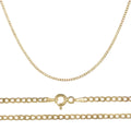 Cadena Italiana De 14k, Estilo Cubana, Calibre 2mm, De 40 Cm