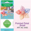 Molde de Plástico para Flores Kanzashi de pétalo puntiagudo y tamaño pequeño de tela Clover 50 mm