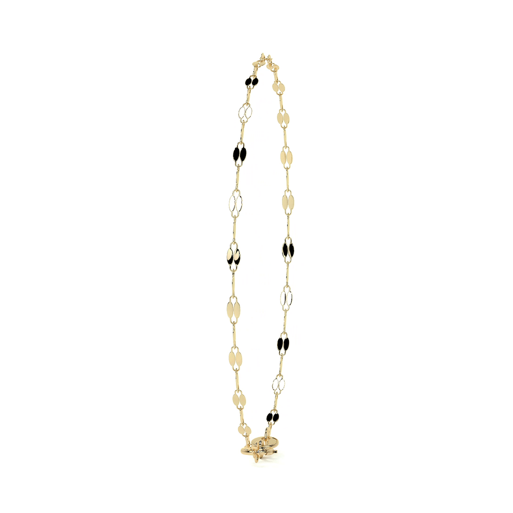 Esclava de Oro 10K Estilo Fígaro Serpentina Italiano | Pulsera Delicada de Joyería Fina