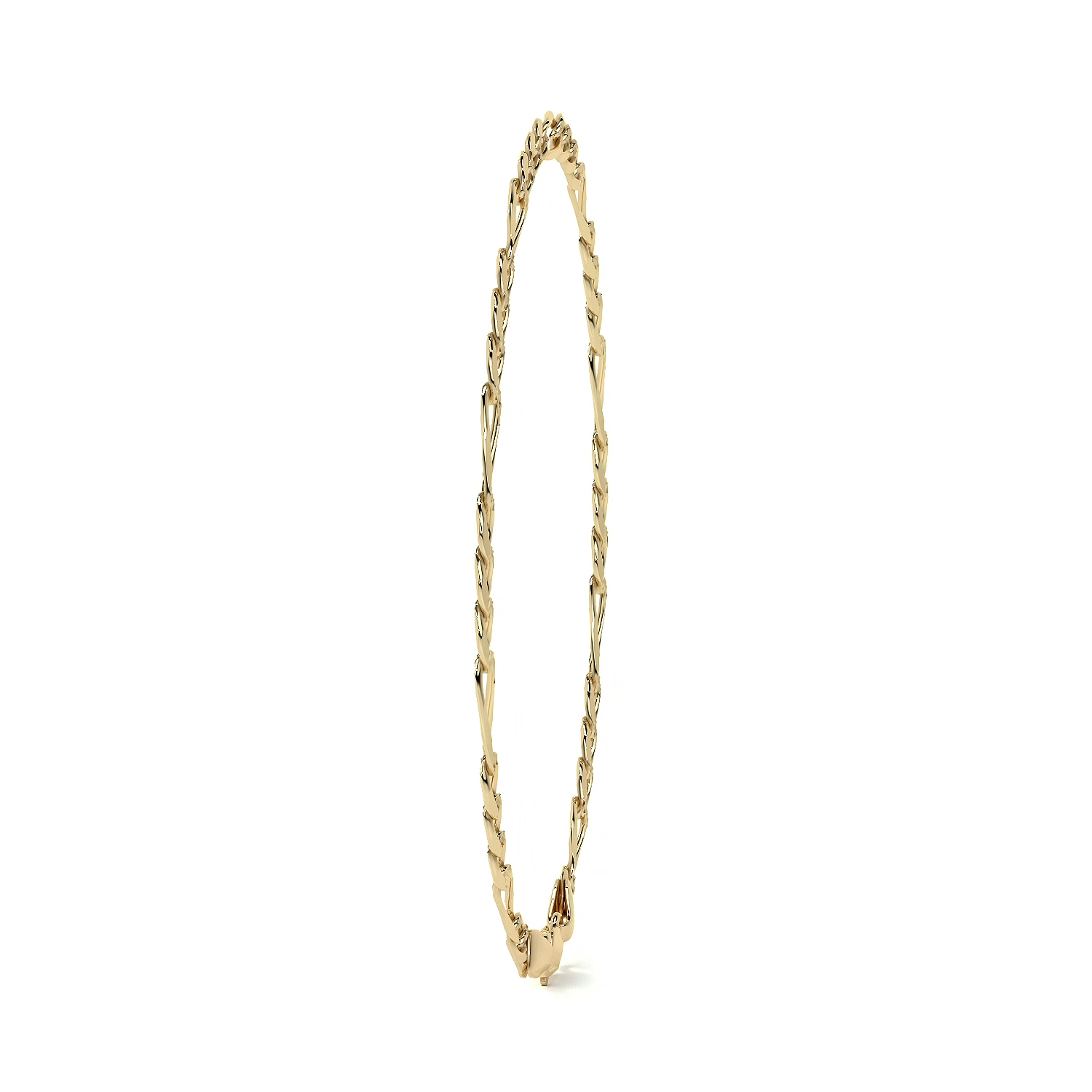 Pulsera de Oro 10K Estilo Figaro Italiano | Brazalete Elegante de Joyería Fina