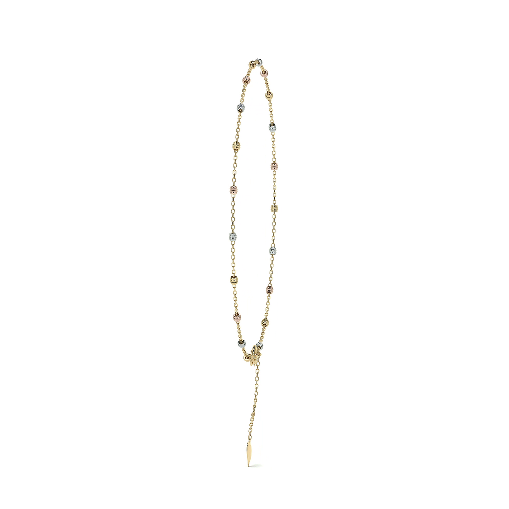 Esclava Viviana Ajustable de Oro 10K con Bola Lisa | Pulsera Elegante de Joyería Fina