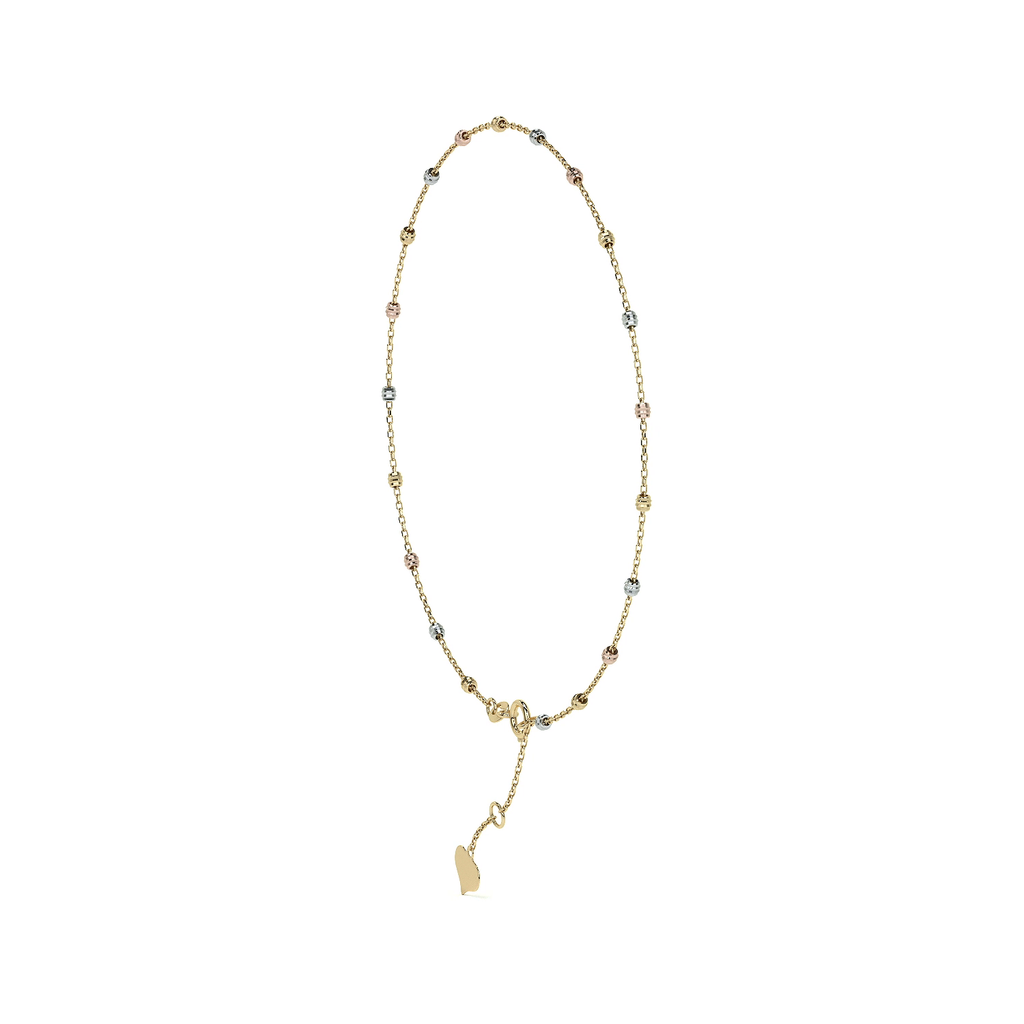 Esclava Viviana Ajustable de Oro 10K con Bola Lisa | Pulsera Elegante de Joyería Fina