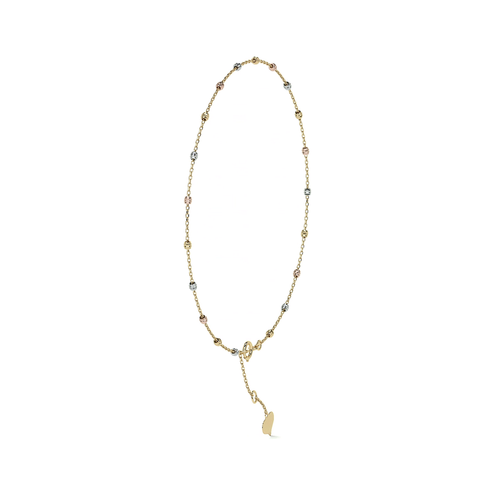 Esclava Viviana Ajustable de Oro 10K con Bola Lisa | Pulsera Elegante de Joyería Fina