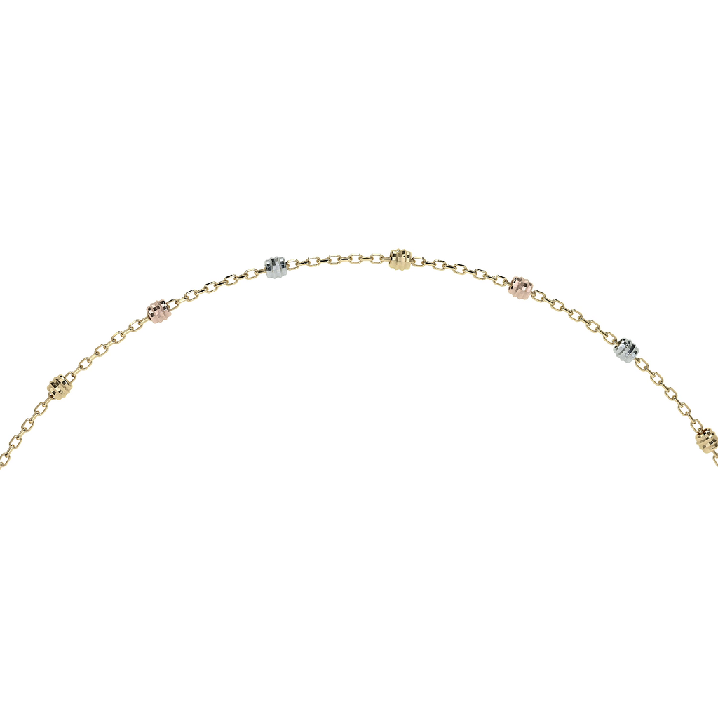 Esclava Viviana Ajustable de Oro 10K con Bola Lisa | Pulsera Elegante de Joyería Fina