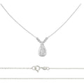 Collar De La Virgen De Plata 925 Con Bola Diamantada De 45cm
