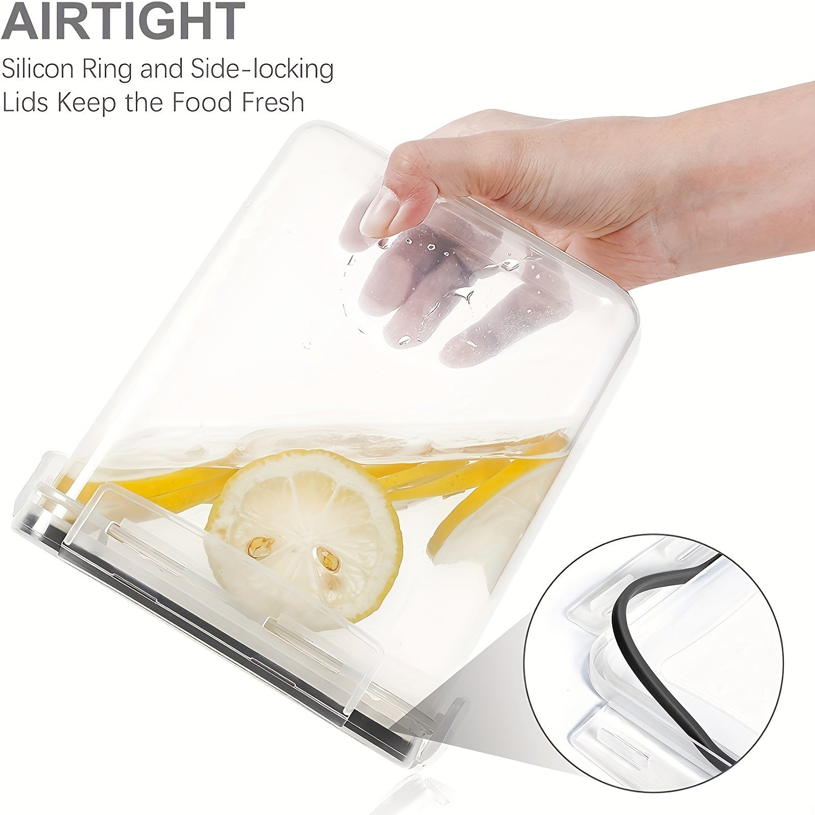 Set de 12/24 Contenedores Herméticos BPA-Free - Multi-Tamaño, Transparentes y Apilables, Incluyen Etiquetas y Marcador, Organización de Cocina y Despensa