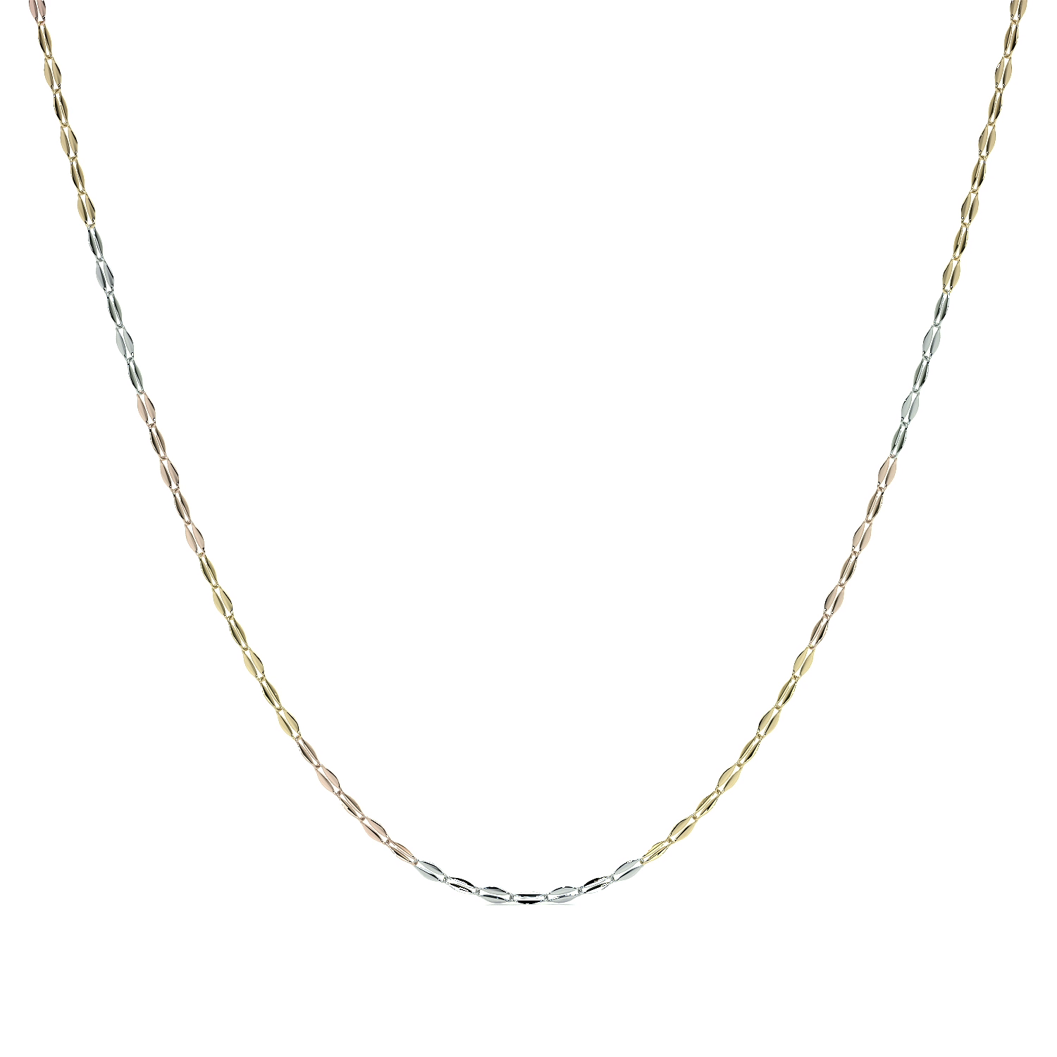 Cadena De Oro Italiano 14k, Estilo Grano De Café