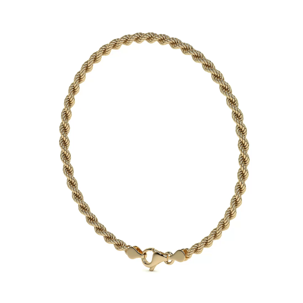 Pulsera de Oro 10K Estilo Torsal Italiano | Brazalete Elegante de Joyería Fina