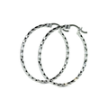 Arete Arracada Diamantada De Plata Ley 925 Para Mujer Confeti