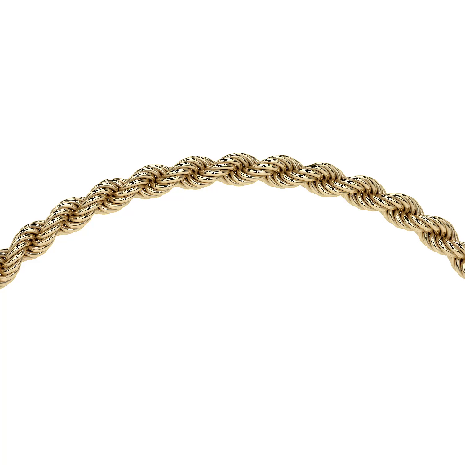Pulsera de Oro 10K Estilo Torsal Italiano | Brazalete Elegante de 3.8mm