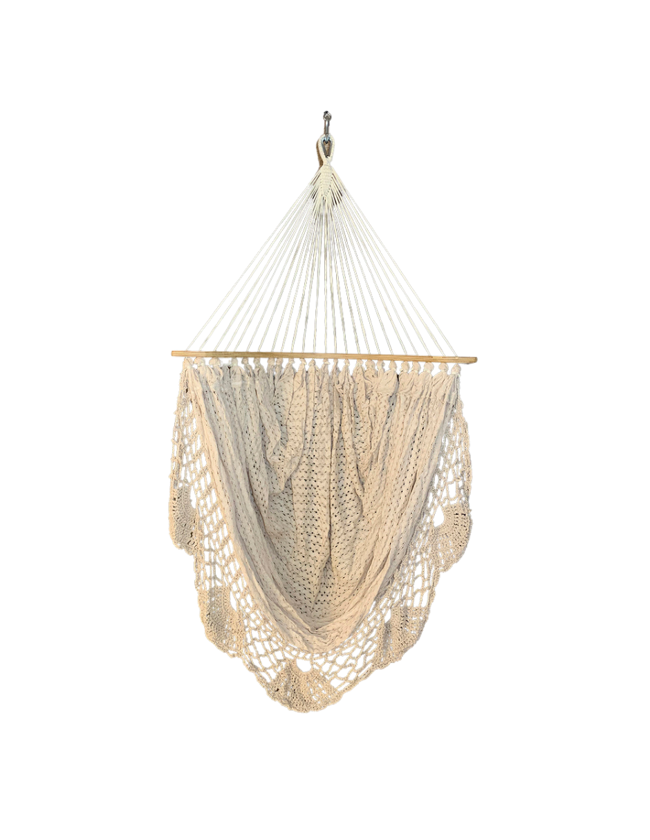 Curvo de Tela con Macramé