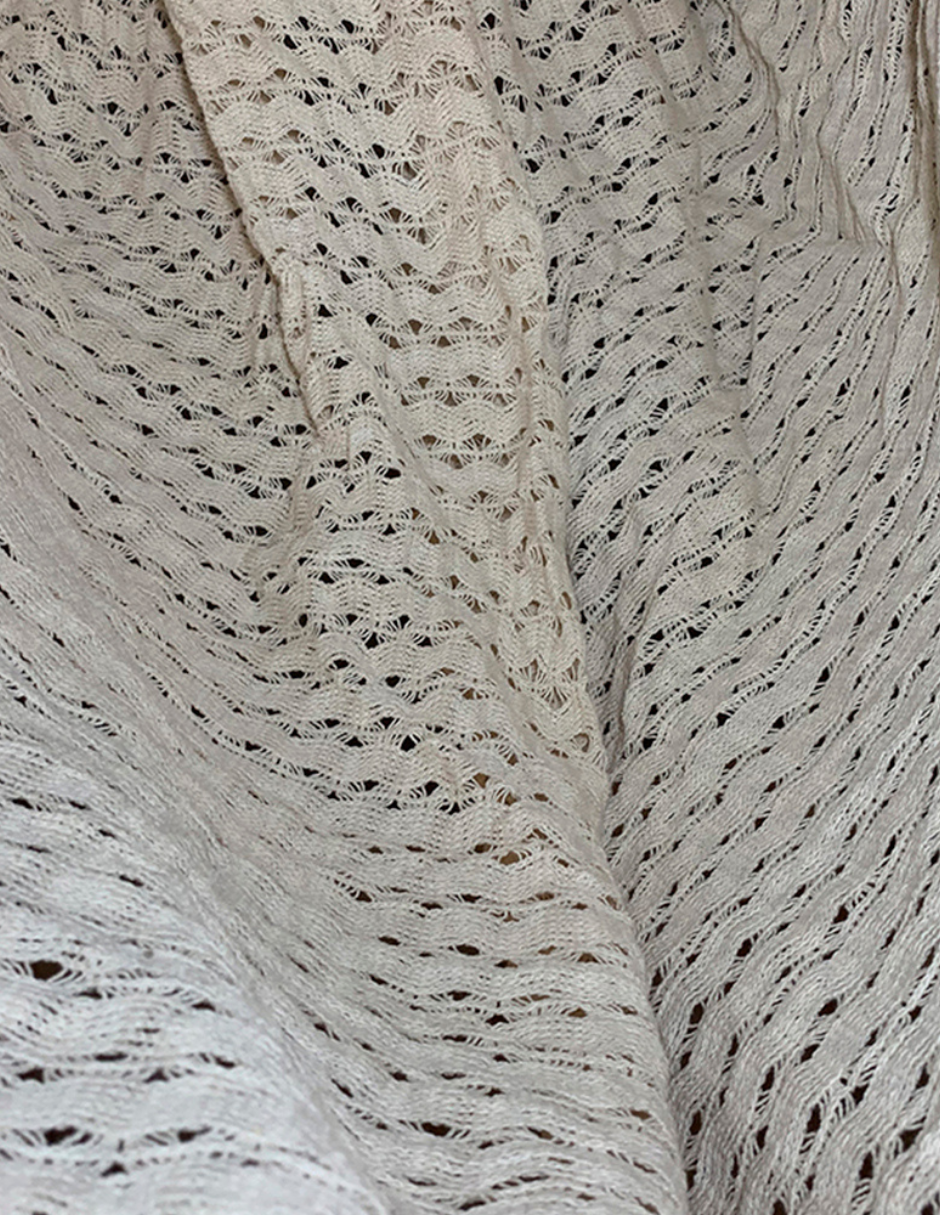 Curvo de Tela con Macramé