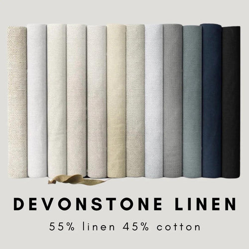 1/2 metro de Lino-Algodón Marfil Devonstone 137 cm