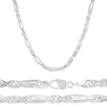 Cadena De Plata 925 Torsal Figaro 3x1 De 50cm Calibre 5.6mm