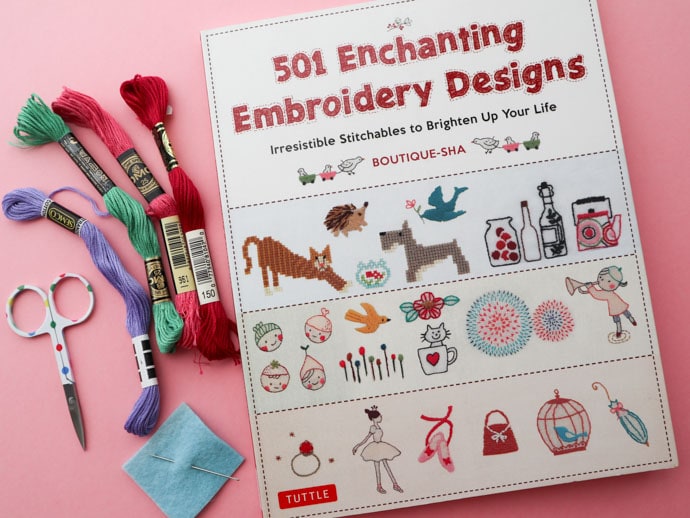 Libro 501 Diseños de Bordado Encantadores - Boutique-Sha (Tuttle Publishing)