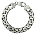 Pulsera De Plata 925 Cubana 19cm Calibre 10.7mm Italiana