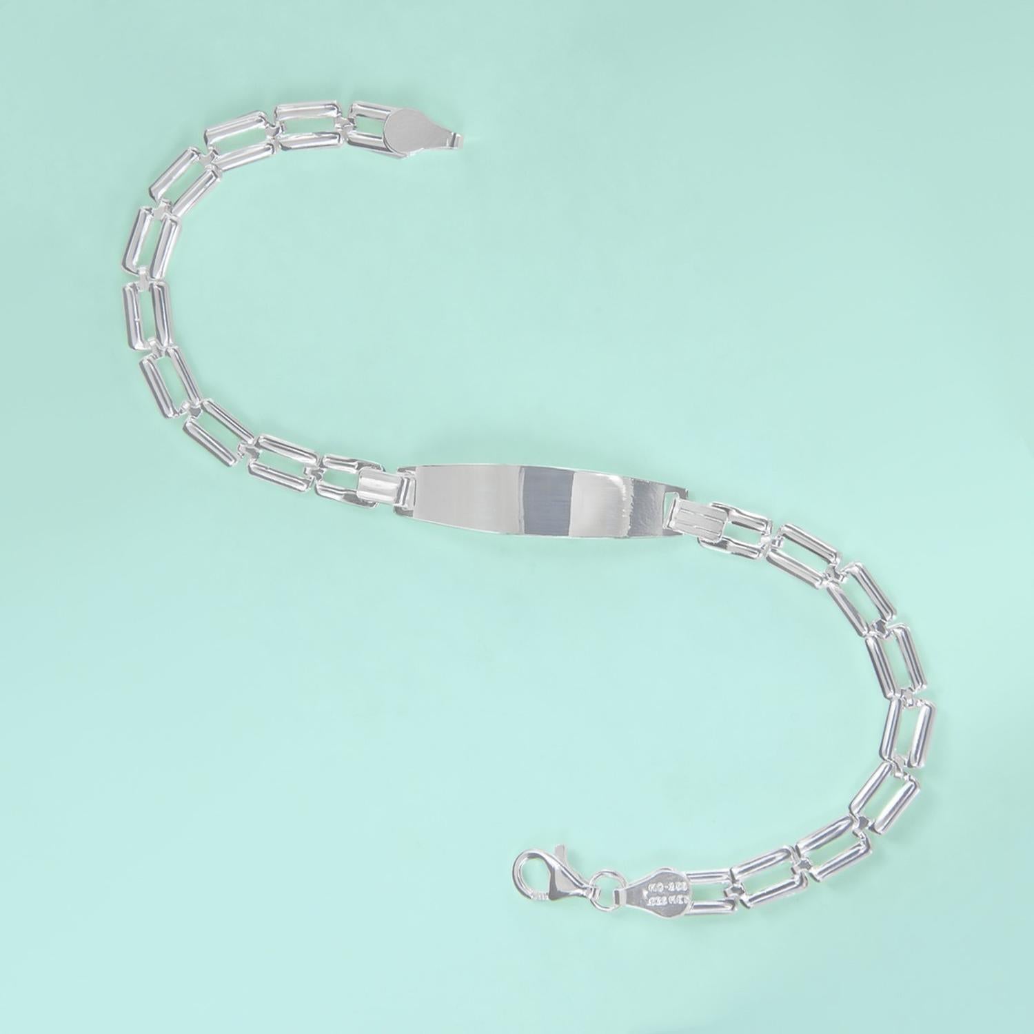 Pulsera Esclava De Plata Ley 925 Para Niña