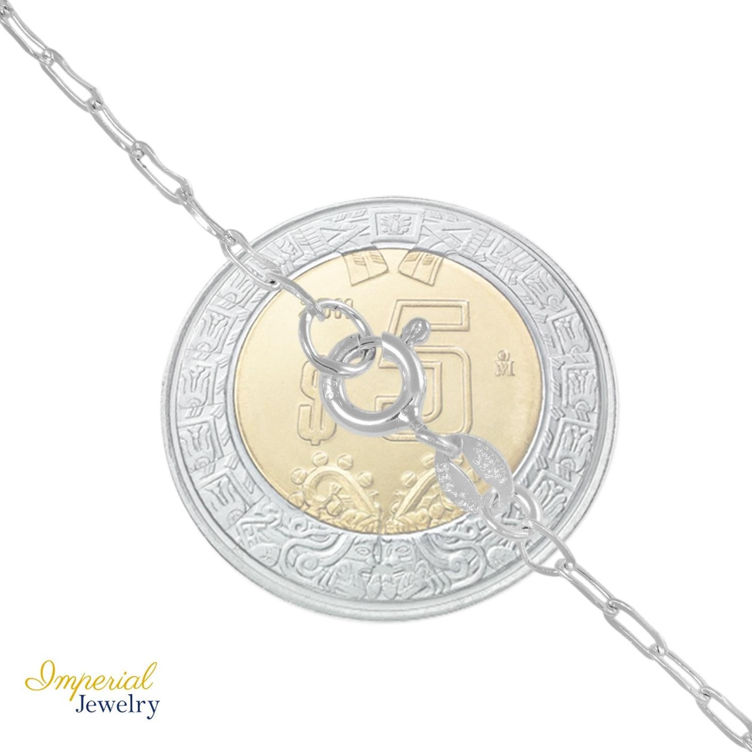 Pulsera De Plata 925 Con Corazon Y Bola Diamantada 18 Cm