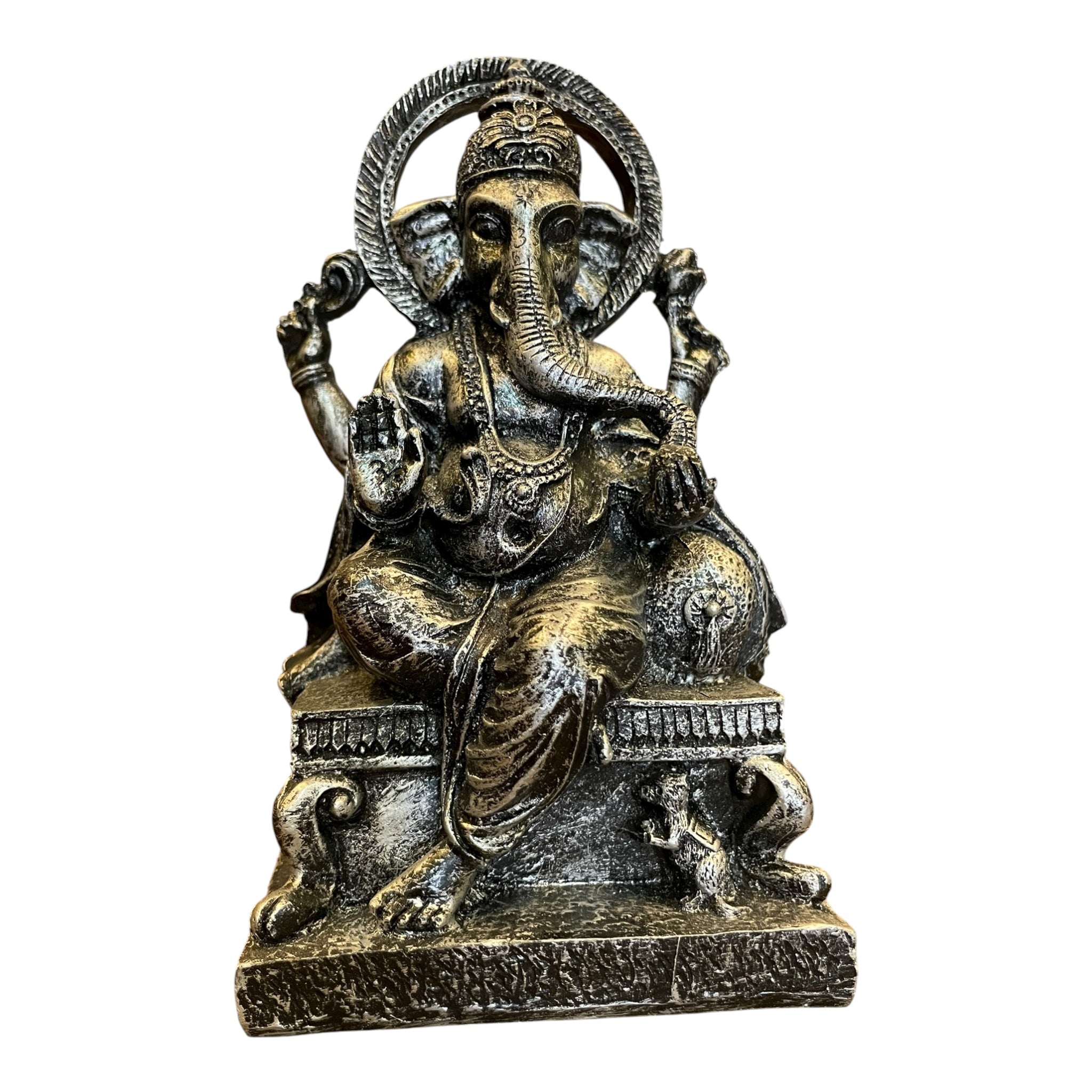 Ganesh Prosperidad Azul/negro 16 Cm