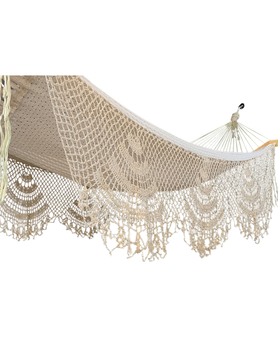 Curva de Tela con Macramé