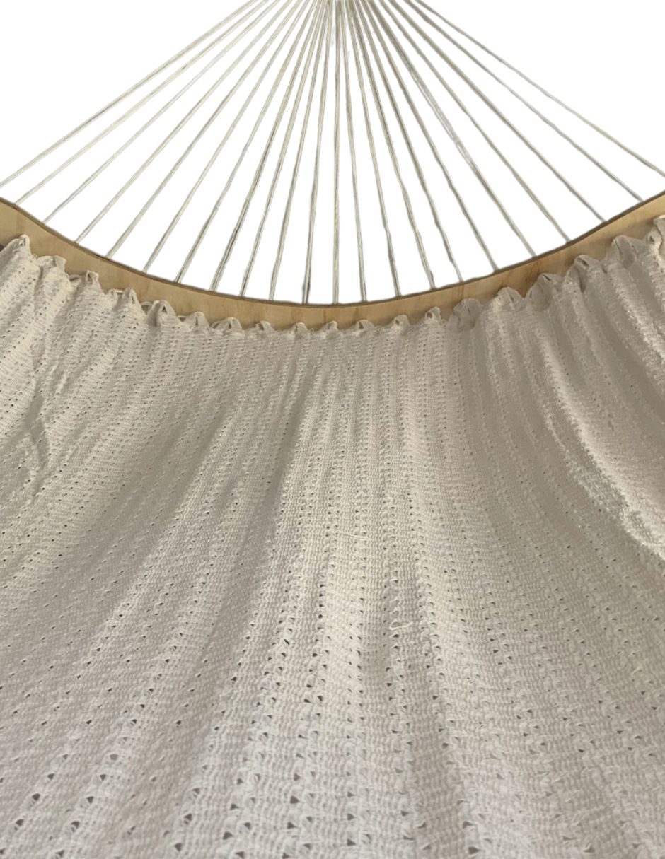 Curva de Tela con Macramé