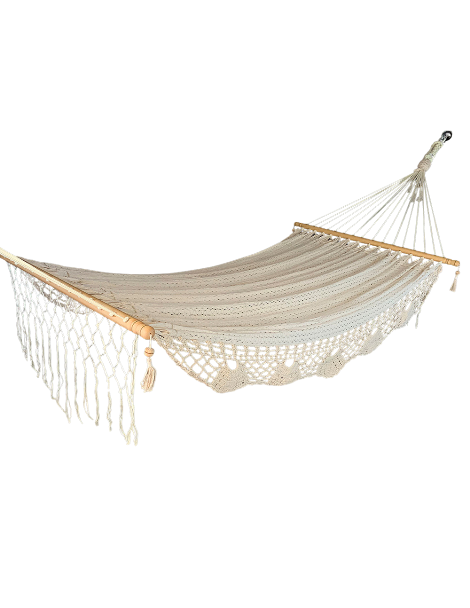 Recta de Tela con Macramé