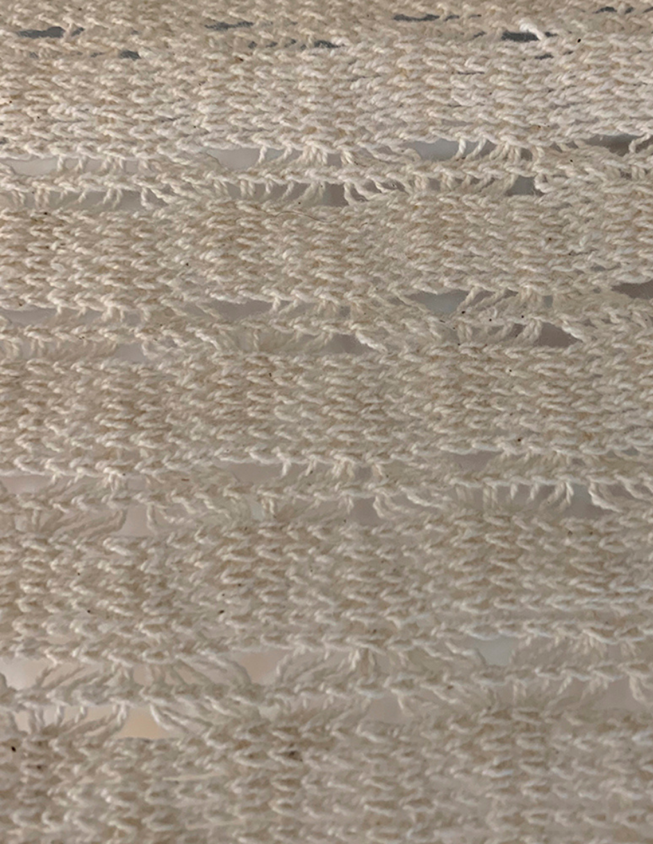 Recta de Tela con Macramé