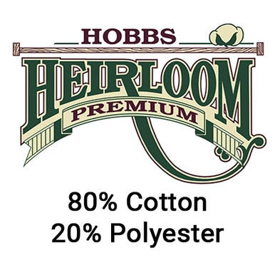 1/2 Metro de Guata Hobbs Heirloom 80% algodón 20% poliéster 245 cm de ancho