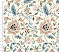 1/2 metro de Terciopelo William Morris Evenlode rosa y marfil