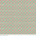 1/2 metro Mini Cuadritos Navideños rojo, blanco y verde
