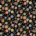 1/2 metro de Tela Costura Bonita -Cintas Métricas sobre negro - Diseño para Costureras -