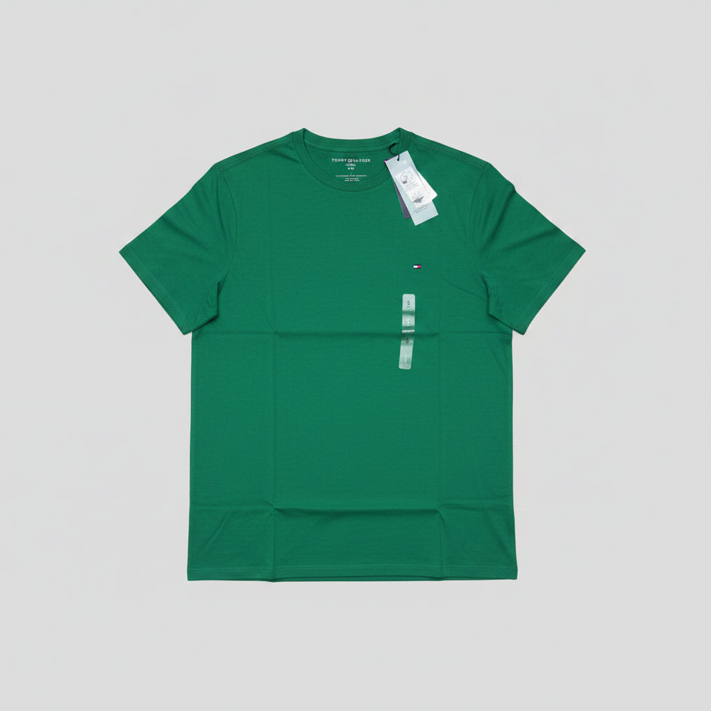 Playera Tommy Hilfiger Caballero | Cuello Redondo Verde | Talla S