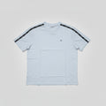 Playera Calvin Klein Caballero | Azul Cielo con Bandas CK Laterales | Talla XL