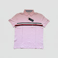 Polo Tommy Hilfiger Caballero | Rosa con Banda Hilfiger | Talla L