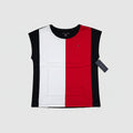 Blusa Tommy Hilfiger Mujer | Sin Mangas Tricolor Blanco, Rojo y Negro | Talla S