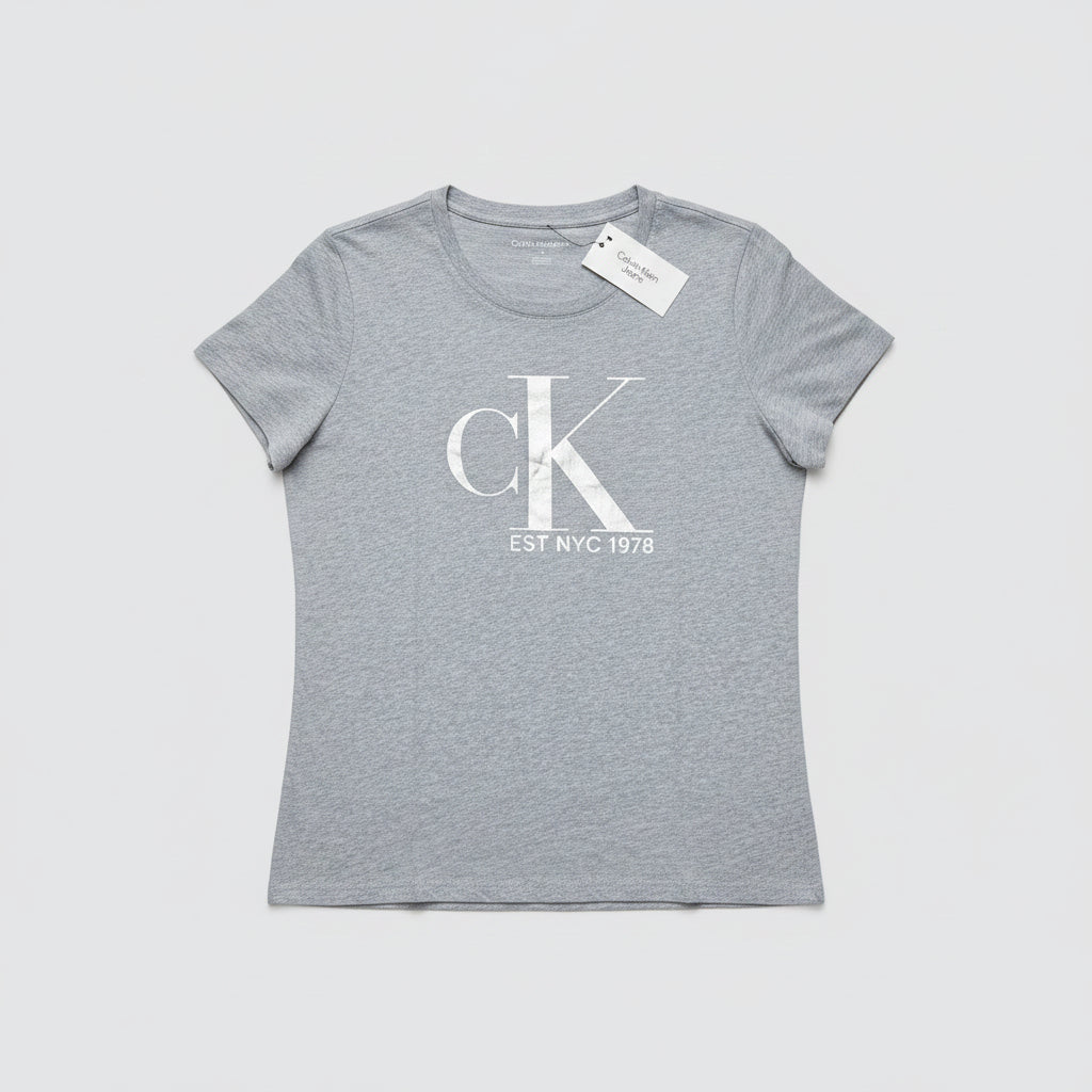 Playera Calvin Klein Mujer | Color Gris | Talla L