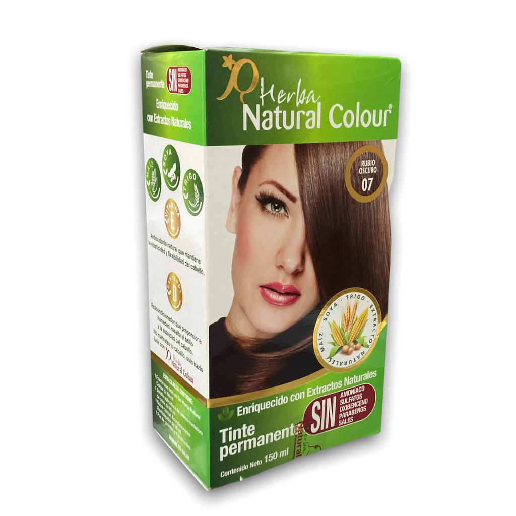 TINTE 07 RUBIO OBSCURO 150 ML NATURAL COLOUR