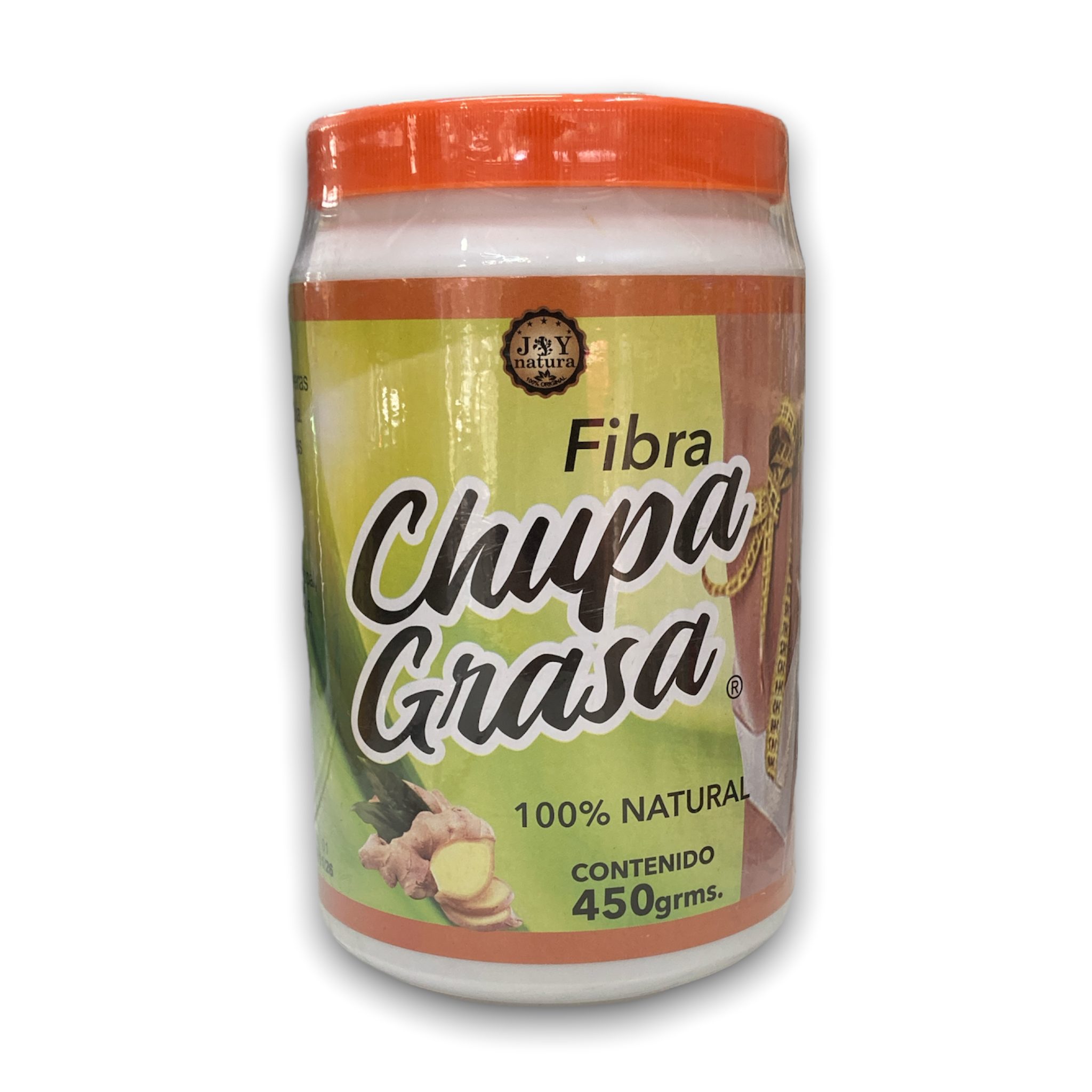 FIBRA CHUPA GRASA o SUPER FIBRA DE JENGIBRE 100% NATURAL C/ 450 GR JOY NATURA