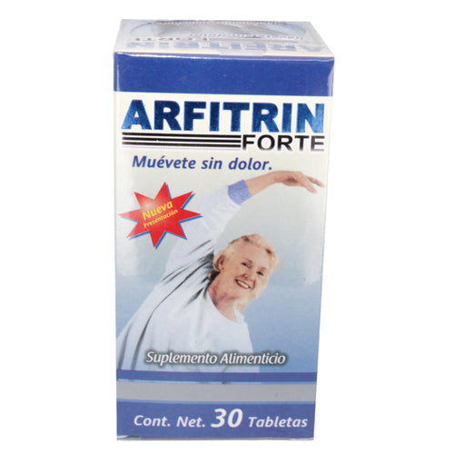 Arfitrin Forte 30 tabletas Glucosamina Colágeno Cúrcuma articulaciones Nace Natural