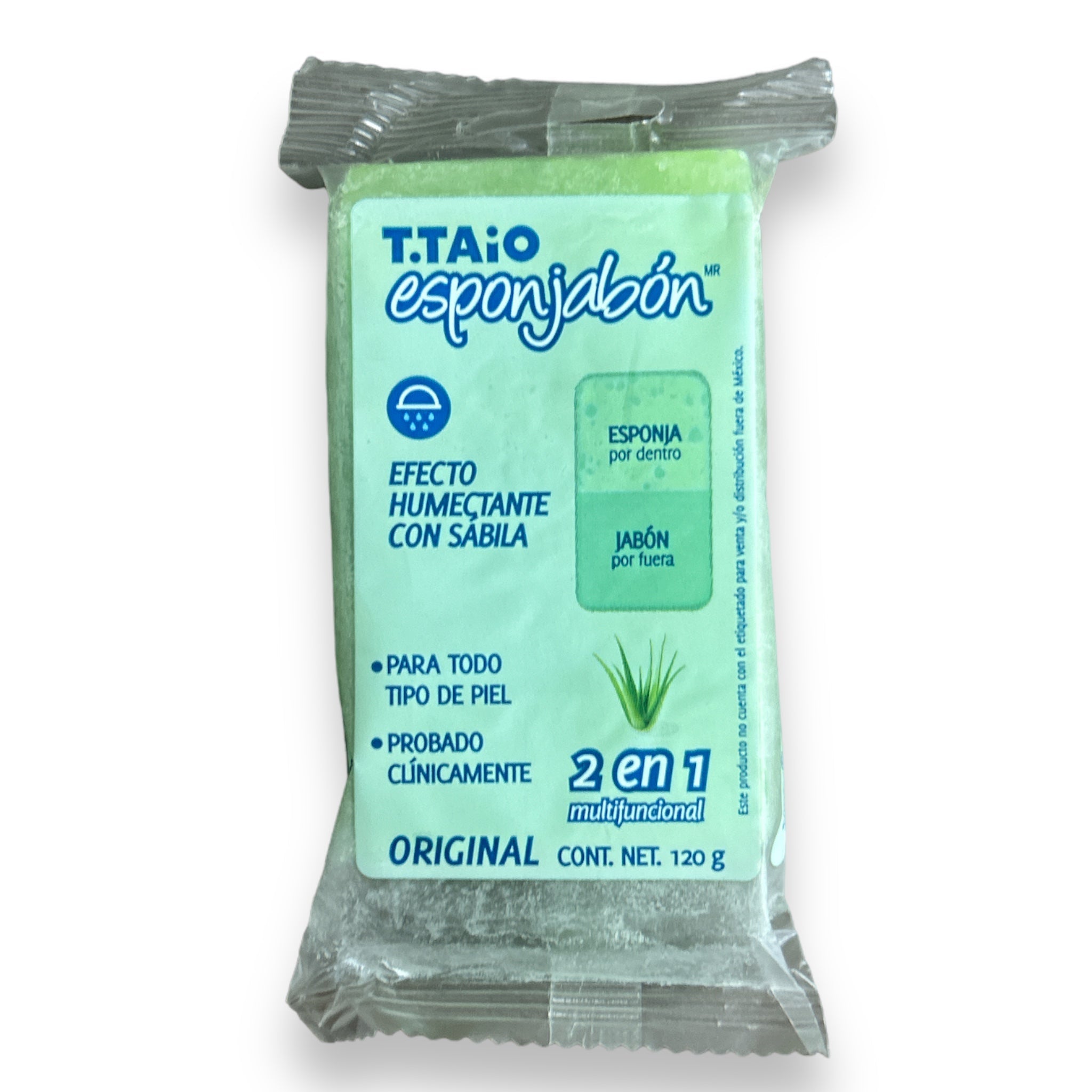 JABON ESPONJABON SABILA C/120 GRS T.TAIO