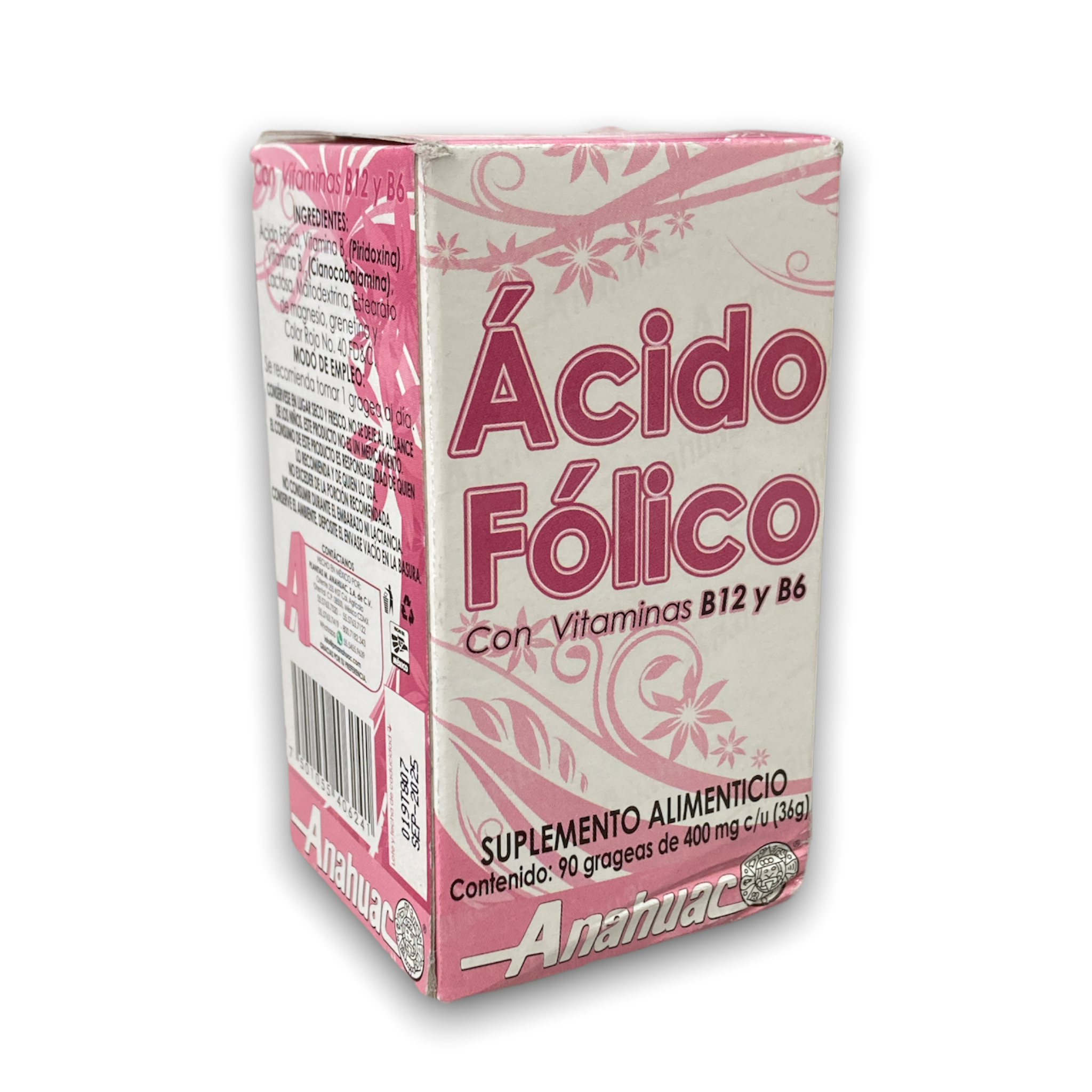 GRAGEAS ACIDO FOLICO C/90 ANAHUAC