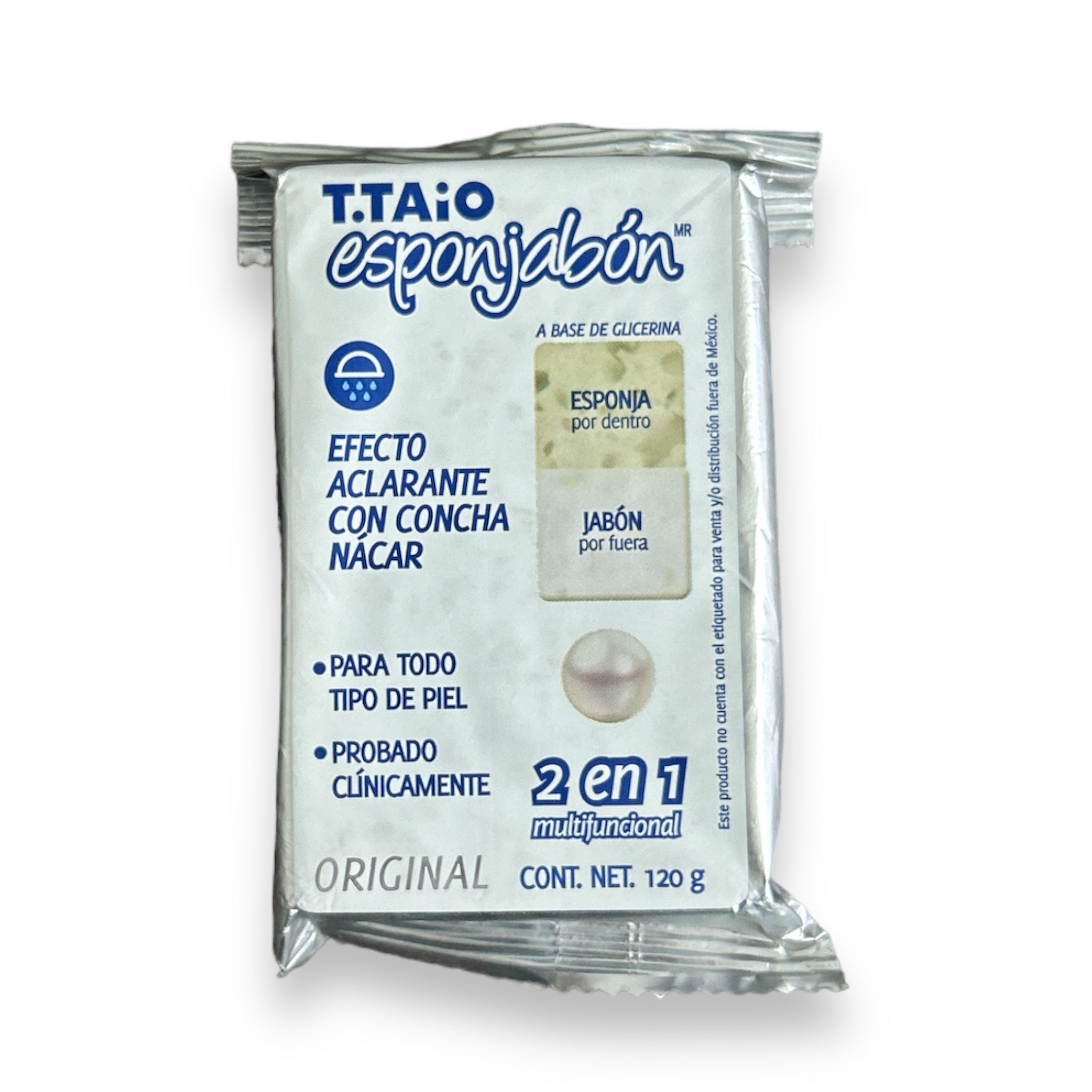 JABON ESPONJABON CONCHA NACAR C/120 GRS T.TAIO