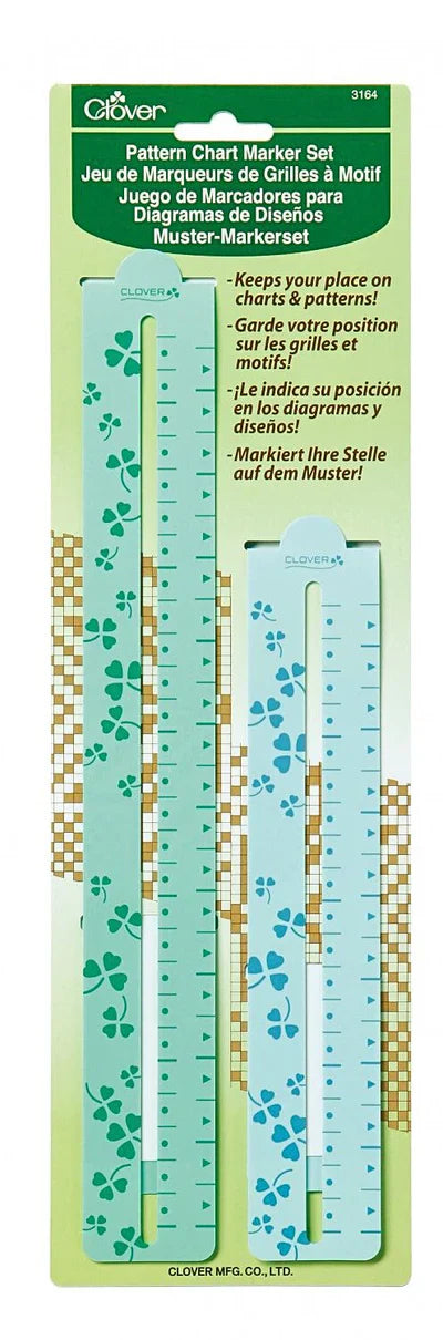 Juego de dos Marcadores para Patrones de Tejido y Punto de Cruz magnéticos Clover