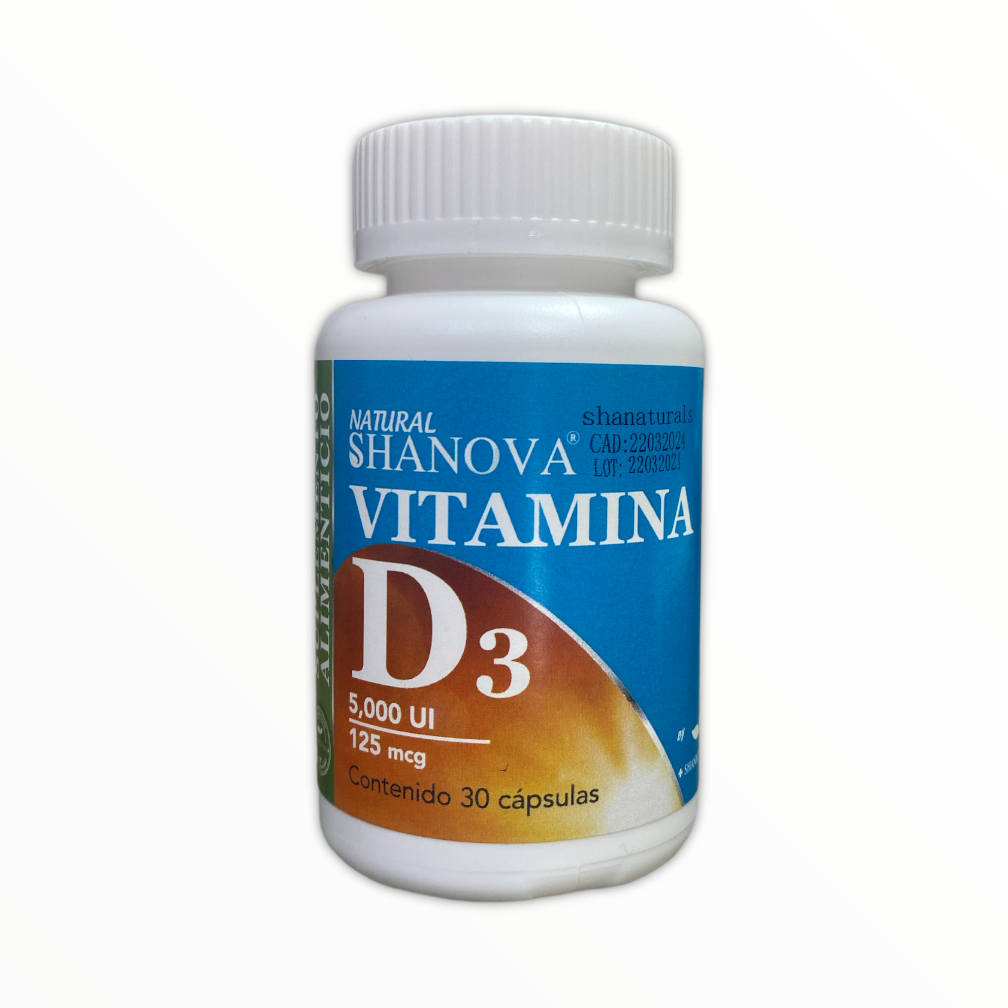 CAP VITAMINA D3 SHANOVA C/30 SHANATURAL'S