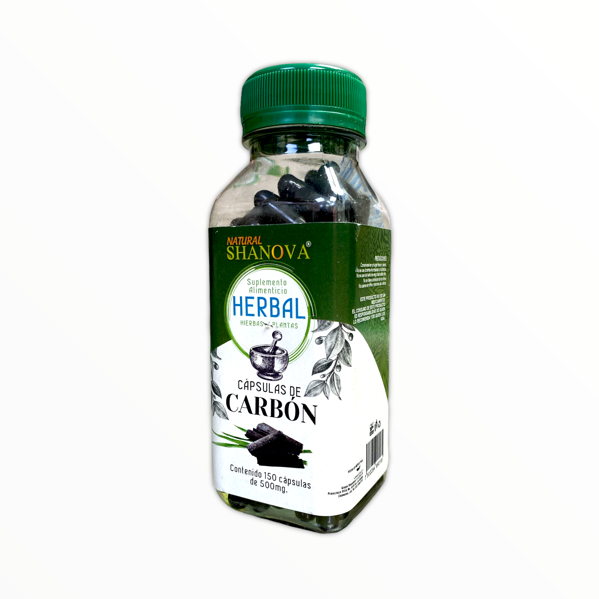 CAP CARBON ACTIVADO SHANOVA C/150 SHANATURAL'S