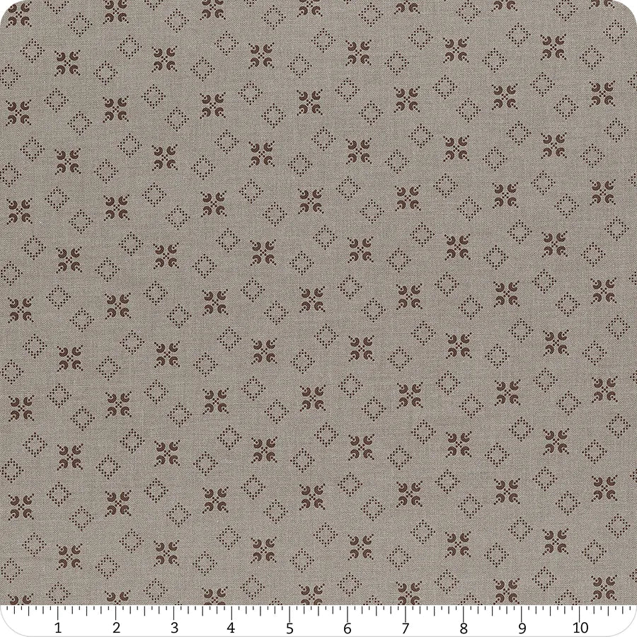 1/2 metro Piedritas del Patio beige gris Retazos & Abundancia Lori Holt