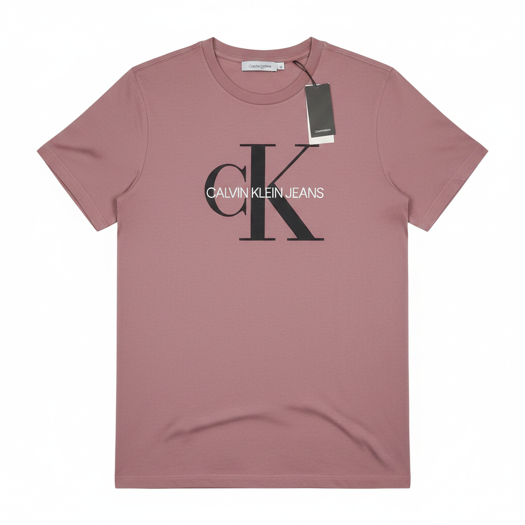 Playera Calvin Klein Jeans Rosa Viejo Fondo Blanco 1:1